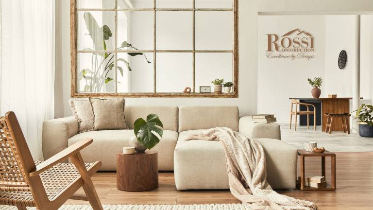 cozy bohemian style living room